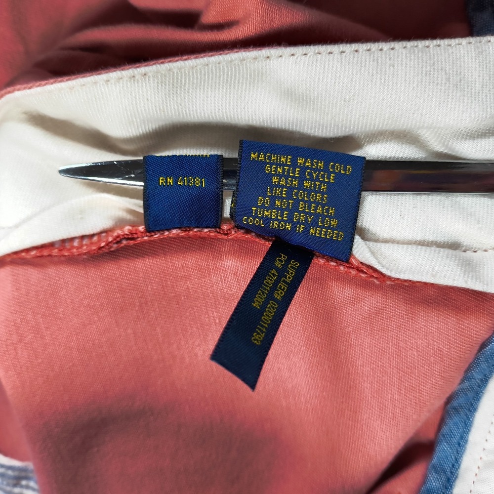 Polo Ralph Lauren Chino Pants Men 36x29 Classic Fit Khaki Colorful Preppy Casual - Picture 7 of 11
